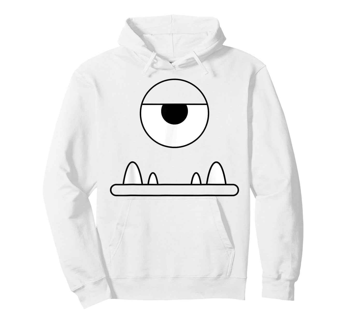 Funny Cute Monster Face One Eyeball Easy Halloween Costume T-Shirt