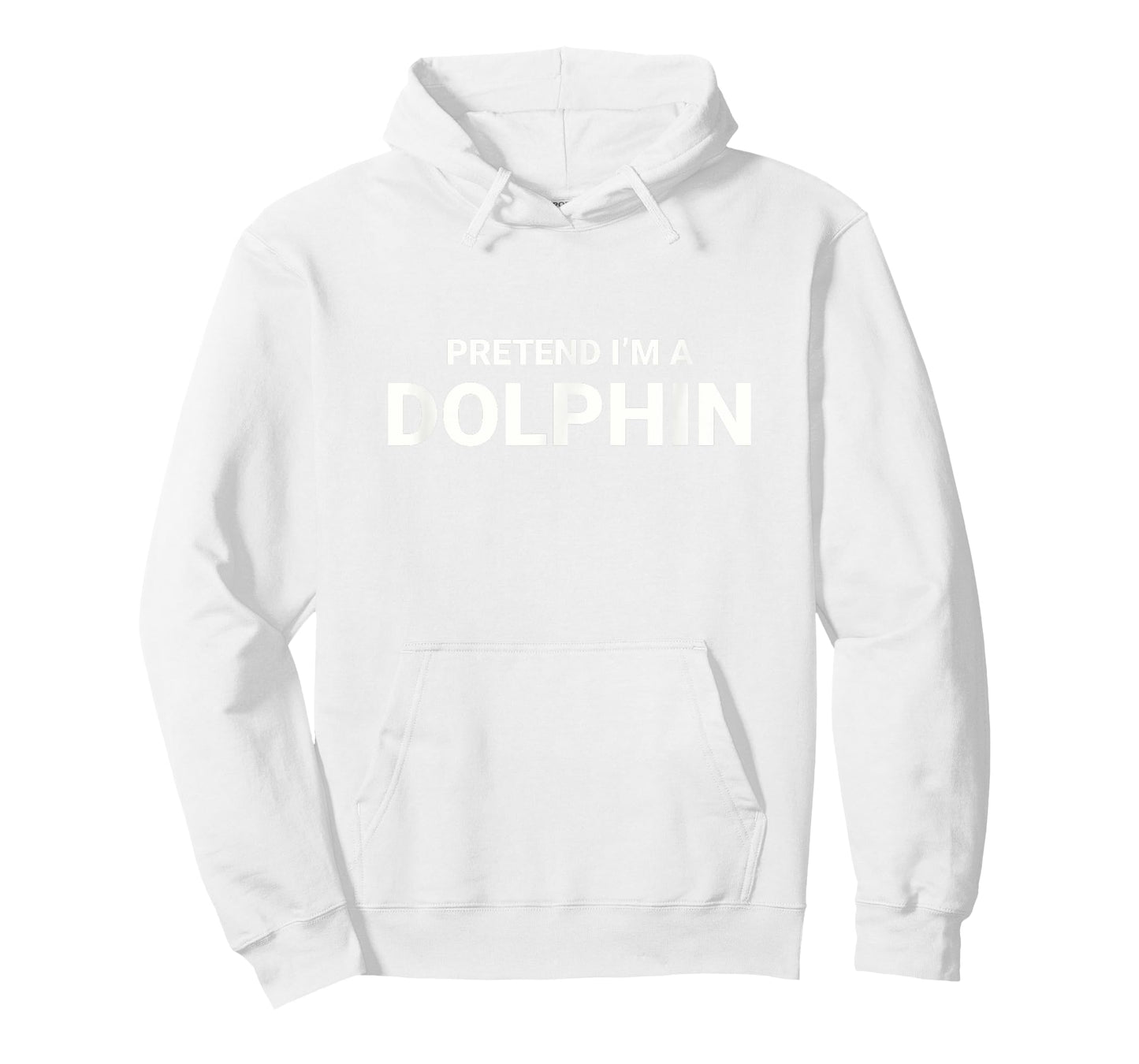 Pretend I’m A Dolphin, easy funny lazy halloween costume T-Shirt