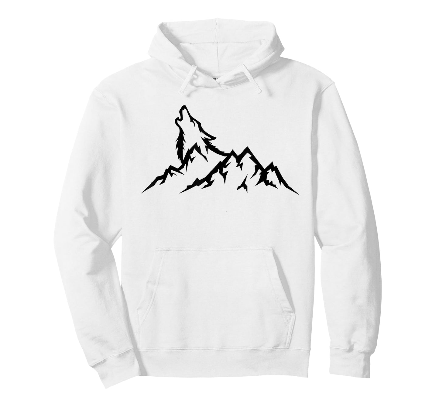 Wolf Mountain T-Shirt - Retro Wildlife Howling Wolf Nature T-Shirt