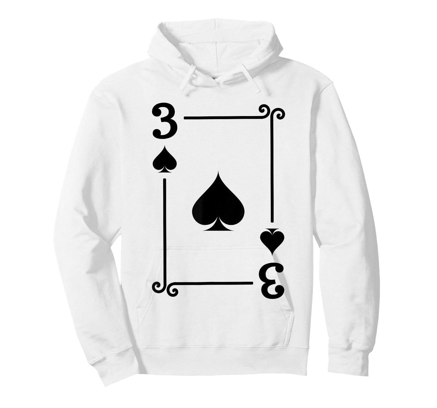 Playing Cards Costume - 3 Spades Card - Three Card T-Shirt