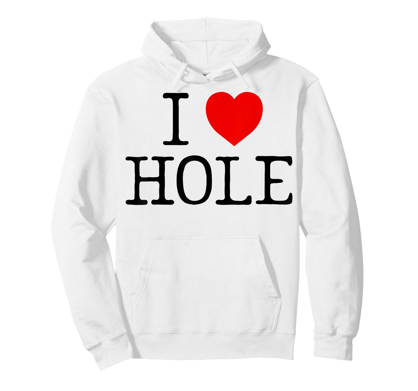 I Heart Hole I Love Hole Red Heart Anime Meme Funny T-Shirt