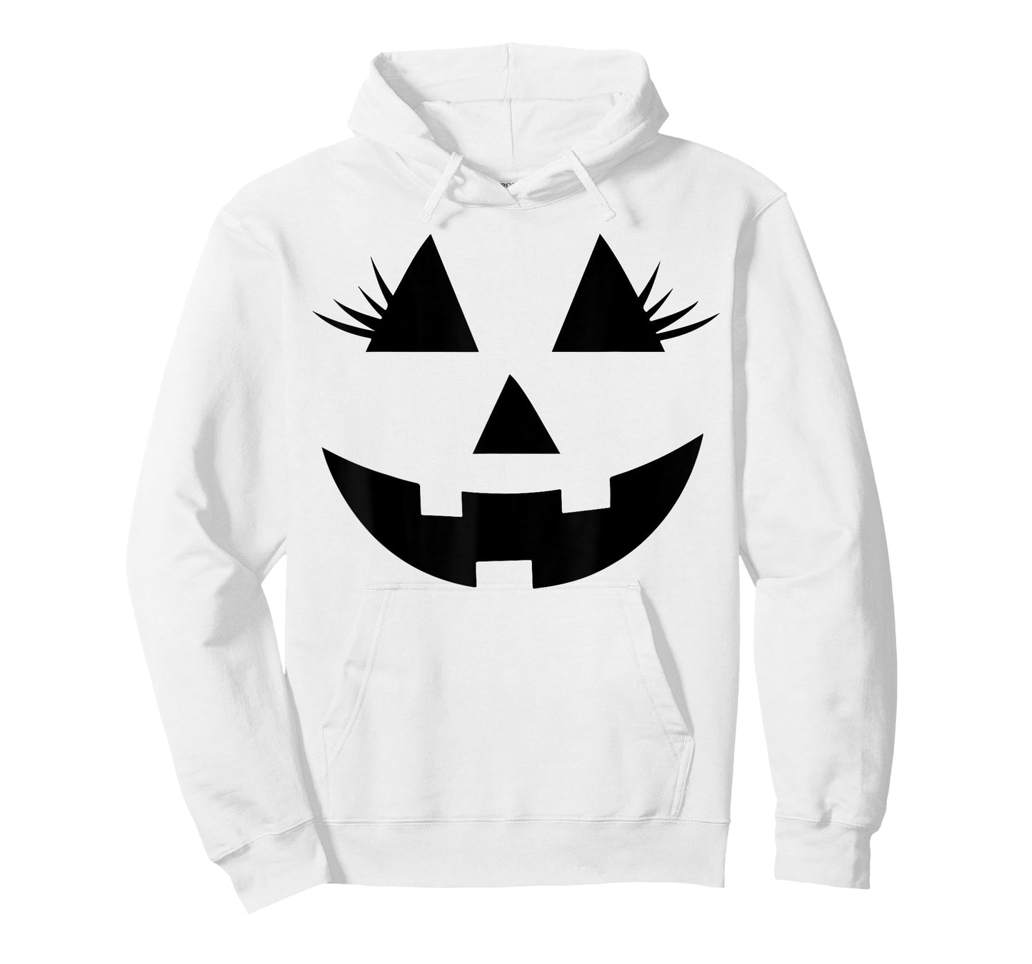 Funny Jack o Lantern pumpkin face eyelashes for Halloween T-Shirt