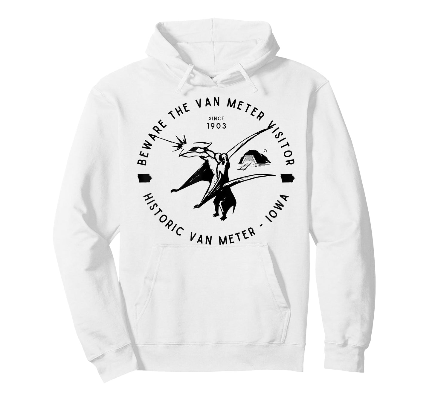 Beware the Van Meter Visitor Famous Cryptid Iowa T-Shirt