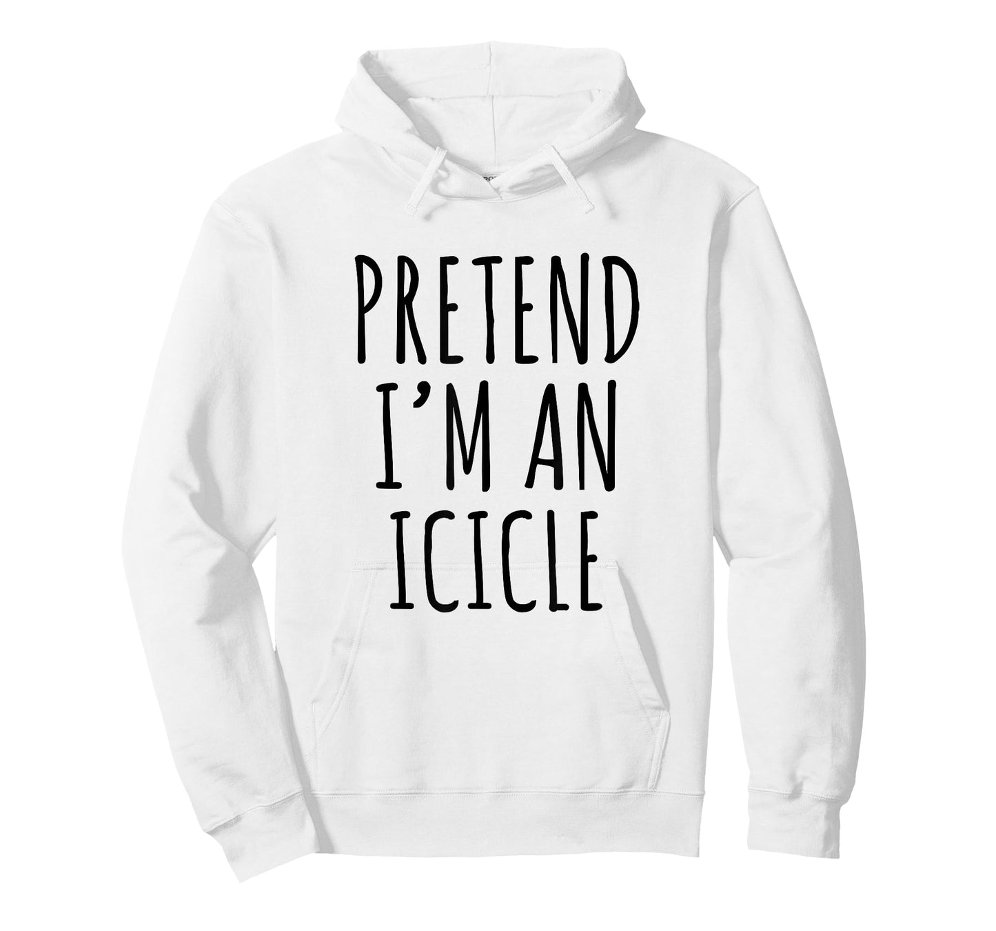 Lazy Halloween Costume Pretend I'm A Icicle Simple T-Shirt