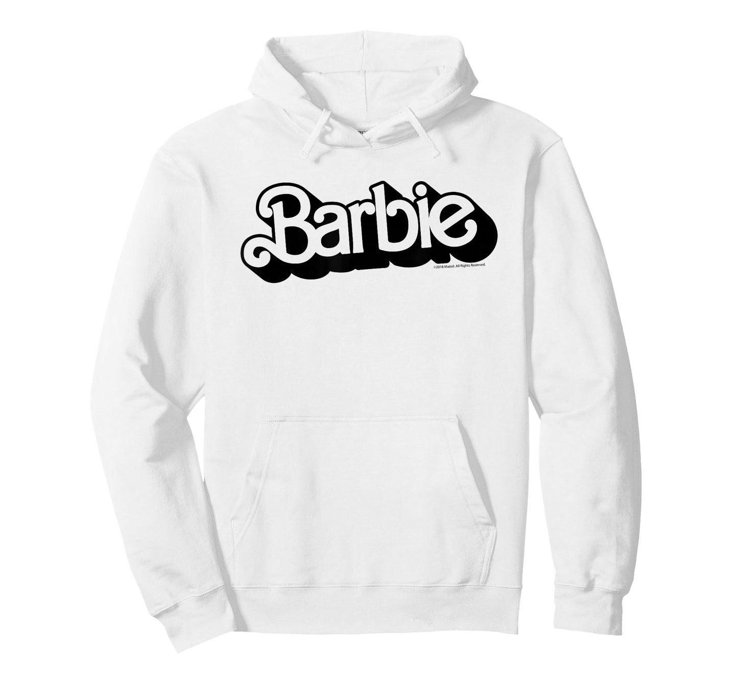 Barbie Retro Logo Short Sleeve T-Shirt, Small, Grey