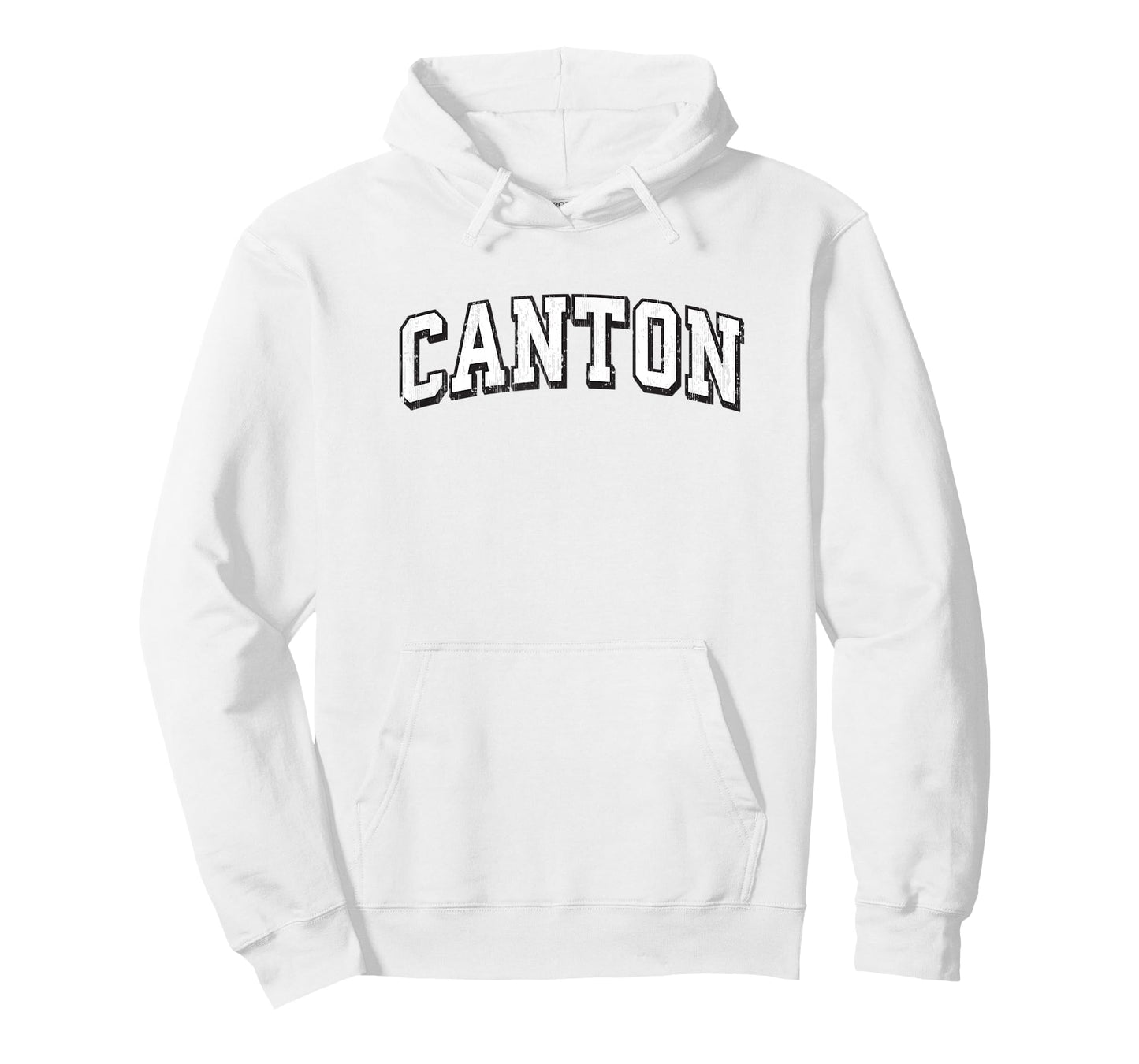 Canton Connecticut Vintage Athletic Sports B&W Print T-Shirt