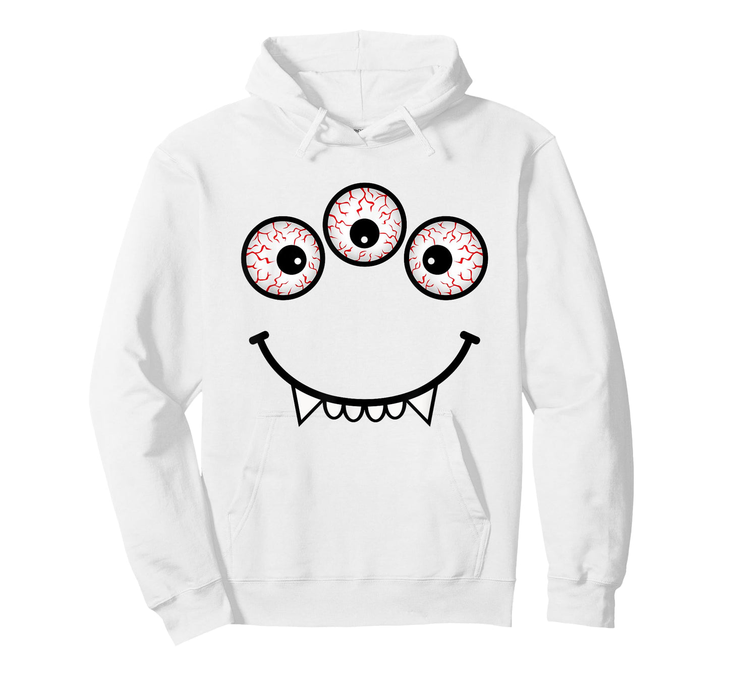 Three Eyed Monster Face Funny Halloween Costume T-Shirt