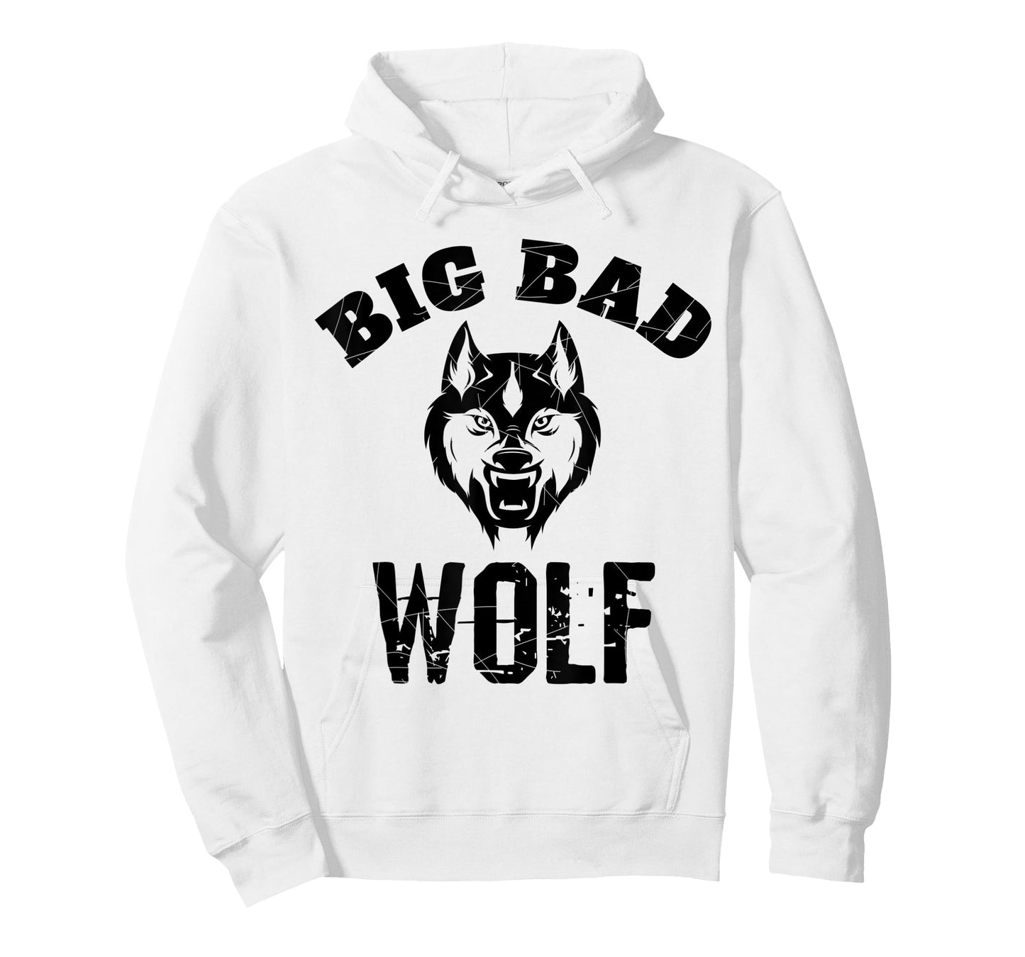 Big Bad Wolf Funny Popular Phrase Vintage Distressed T-Shirt