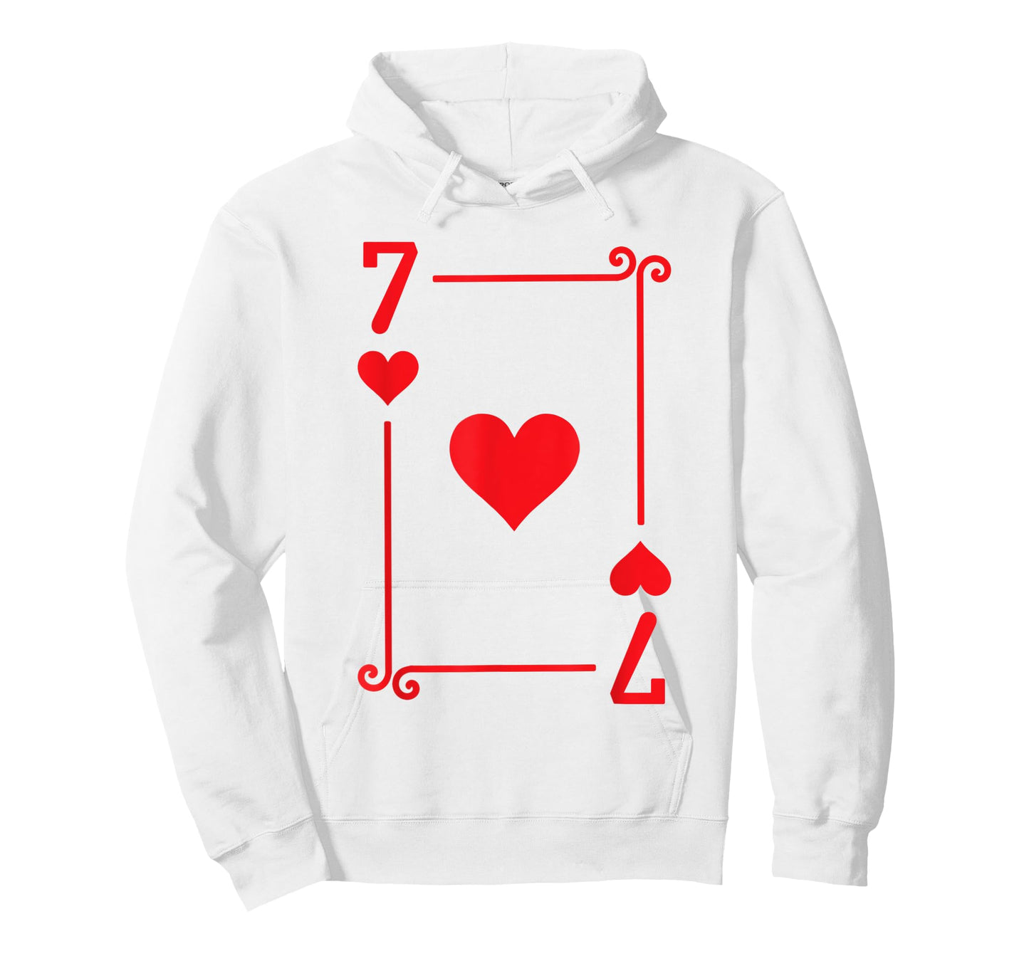 Playing Cards Costume - 7 Hearts Card - Seven Card T-Shirt