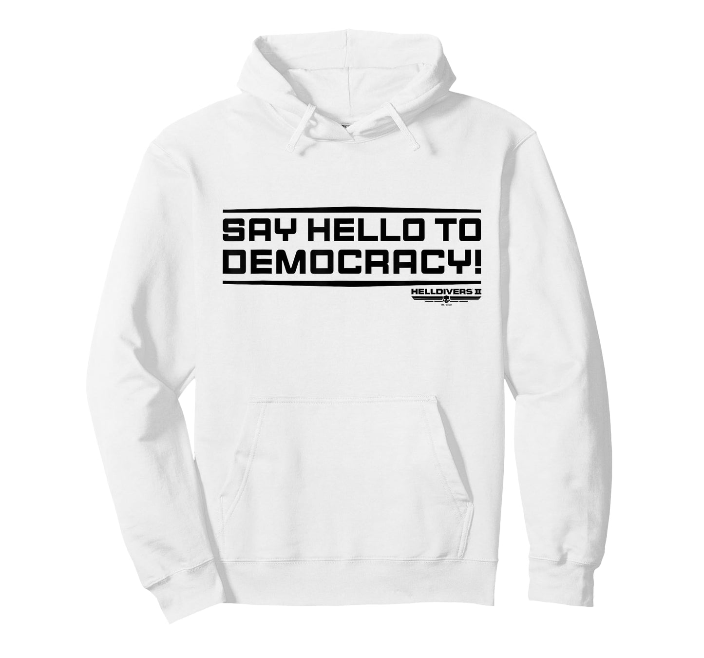 Helldivers 2 Sony PlayStation Game Say Hello To Democracy T-Shirt