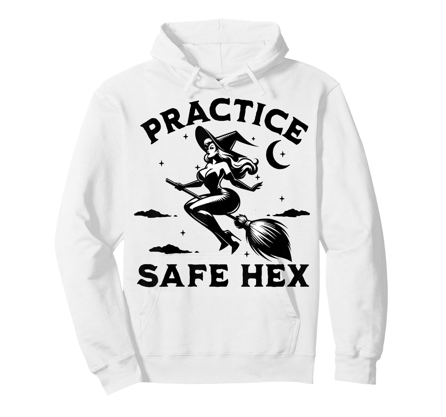 Practice Safe Hex - Halloween Witch Broom T-Shirt