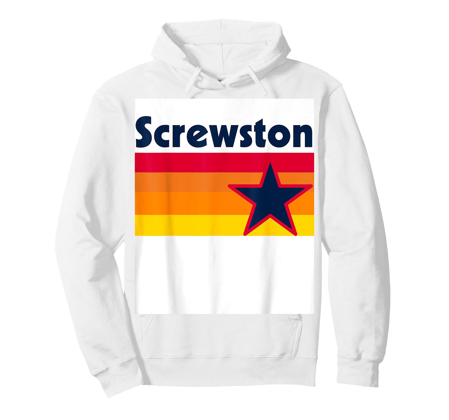 Screwston Texas H-town Houston Retro White T-Shirt