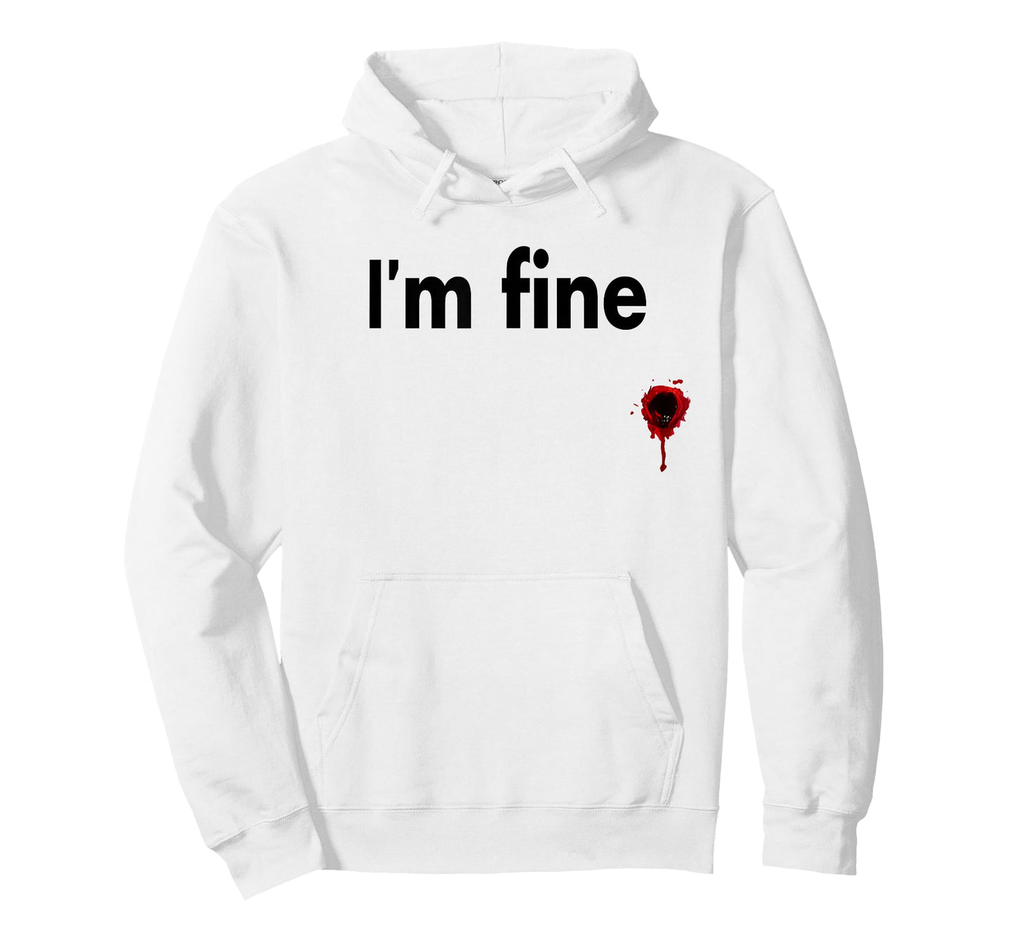 I'm Fine Bloody Funny Horror Halloween Men Women T-Shirt