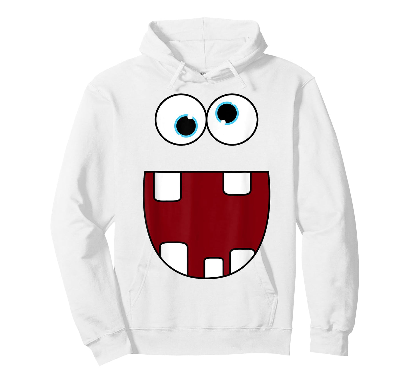 Funny Silly Monster Face Smiling Easy Halloween Costume T-Shirt