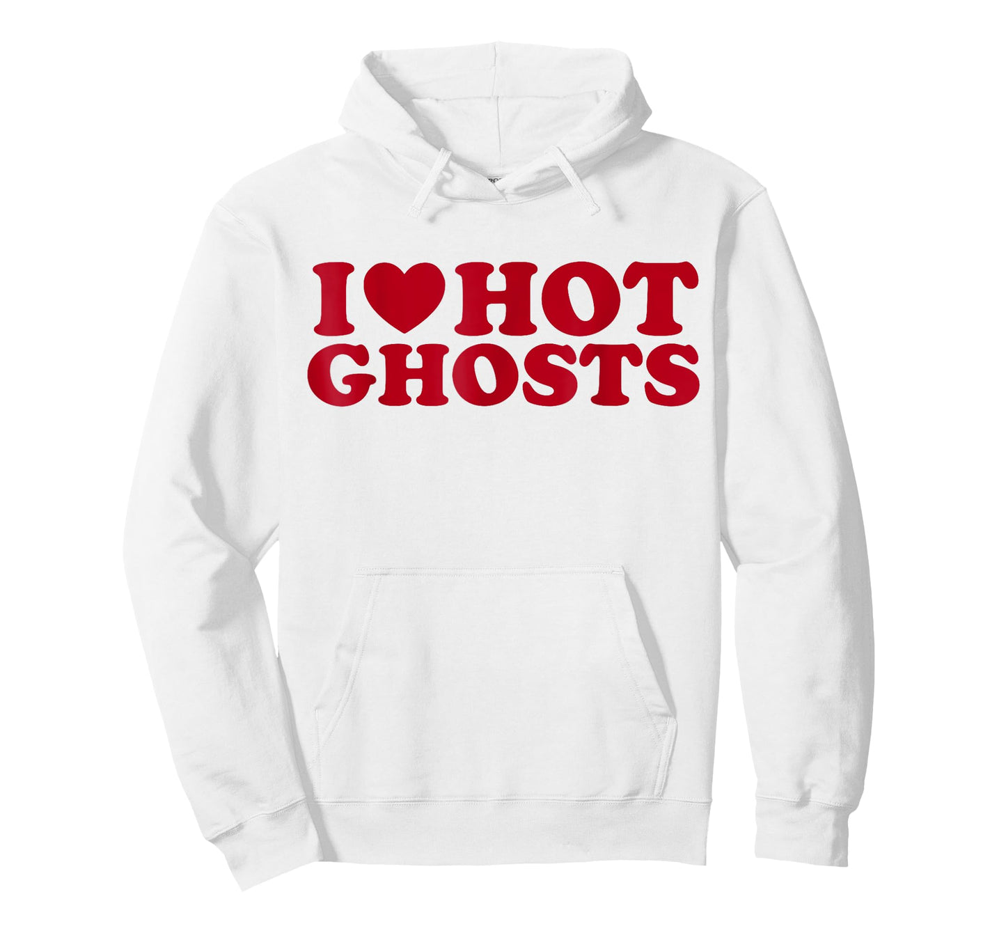 I Love Hot Ghosts I Heart Hot Ghosts Funny Halloween Humor T-Shirt
