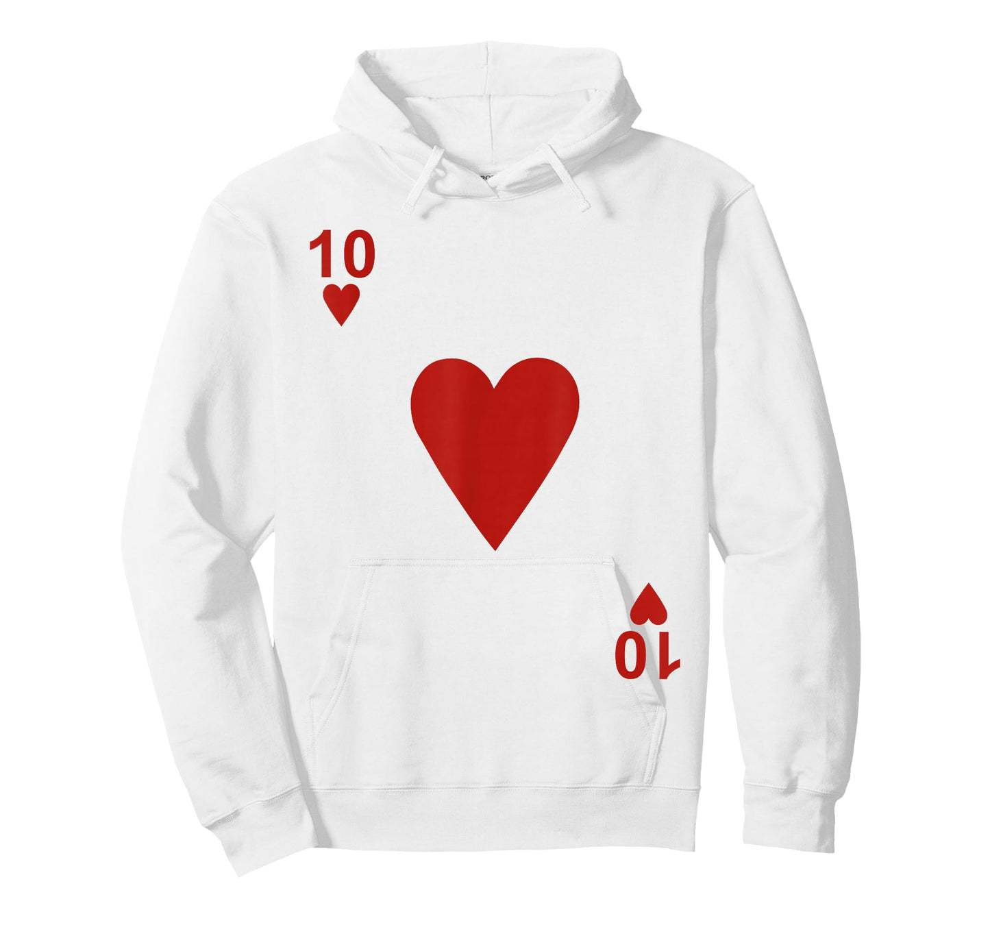 Ten of hearts Tshirt Blackjack Cards Poker 21 10 Tee shirt T-Shirt
