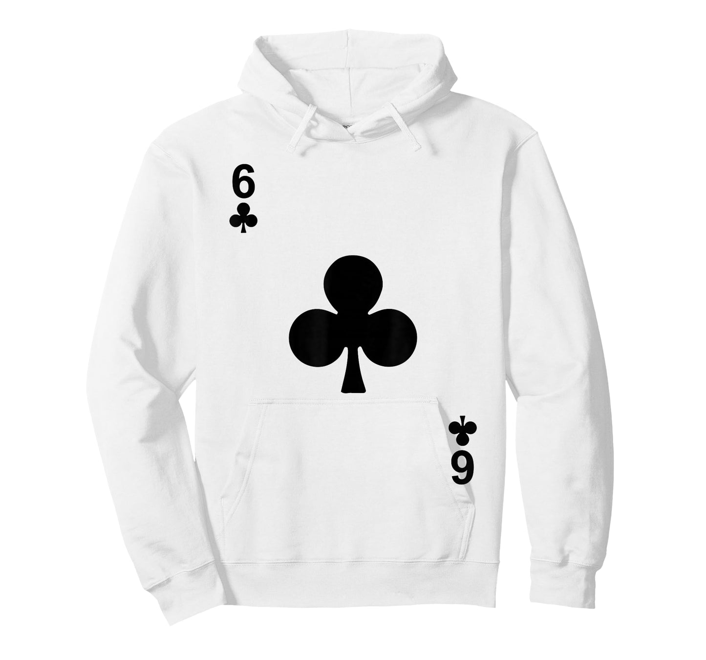 Six of Clubs Tshirt Blackjack Cards Poker 21 6 Tee Shirt T-Shirt