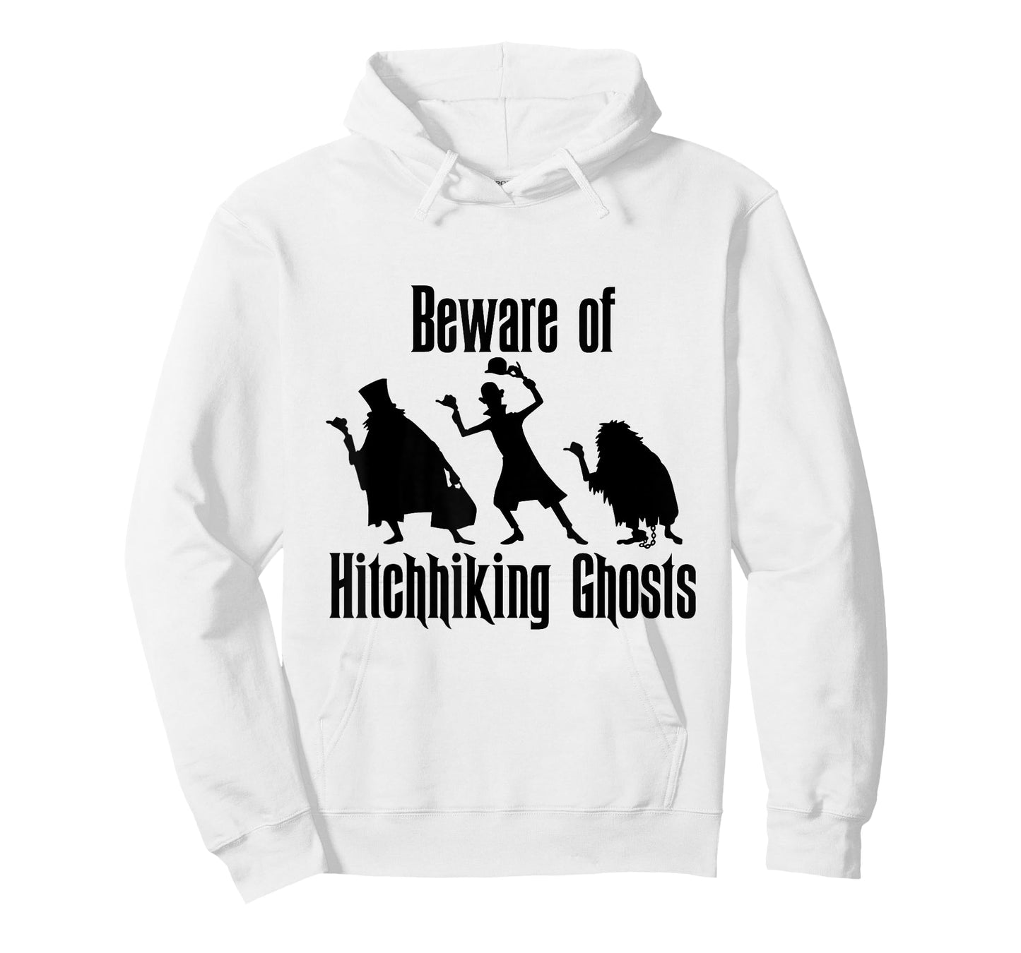 Beware of Hitchhiking Ghosts Funny Halloween Gifts T-Shirt