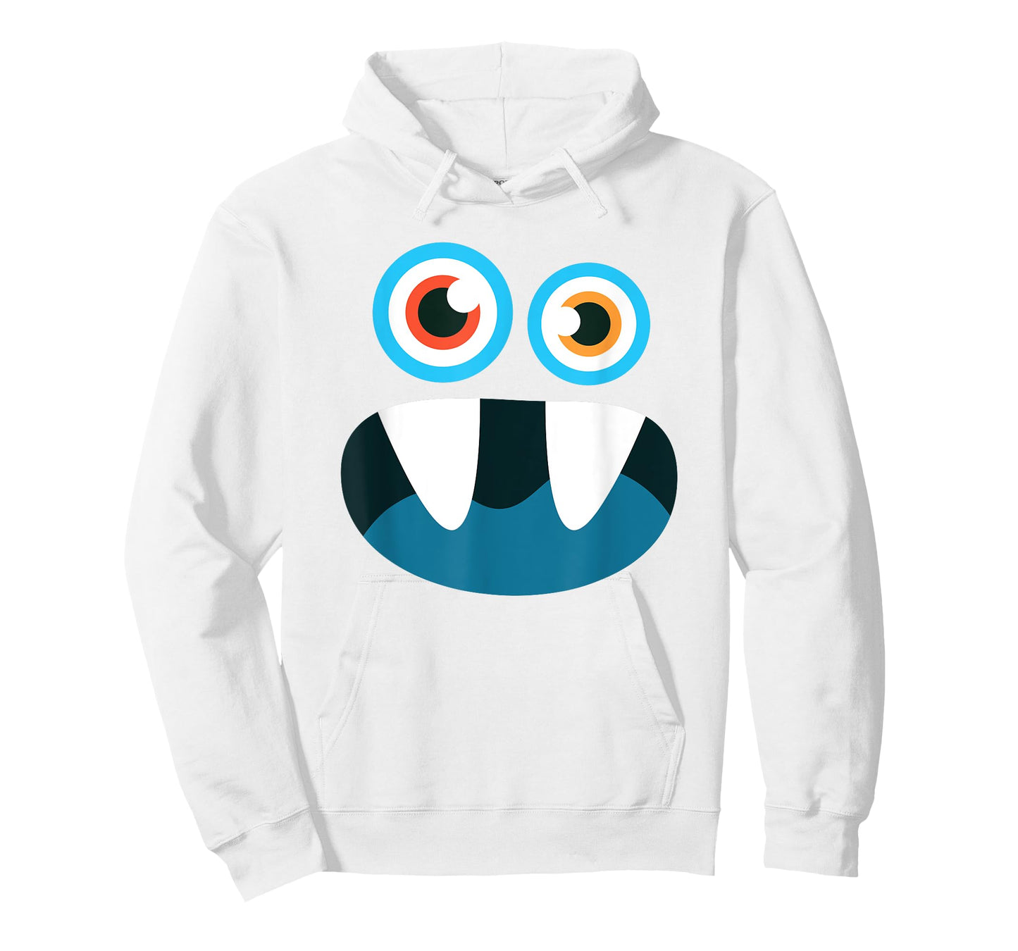 Cute Monster Face Funny Halloween Matching Costume Outfit T-Shirt