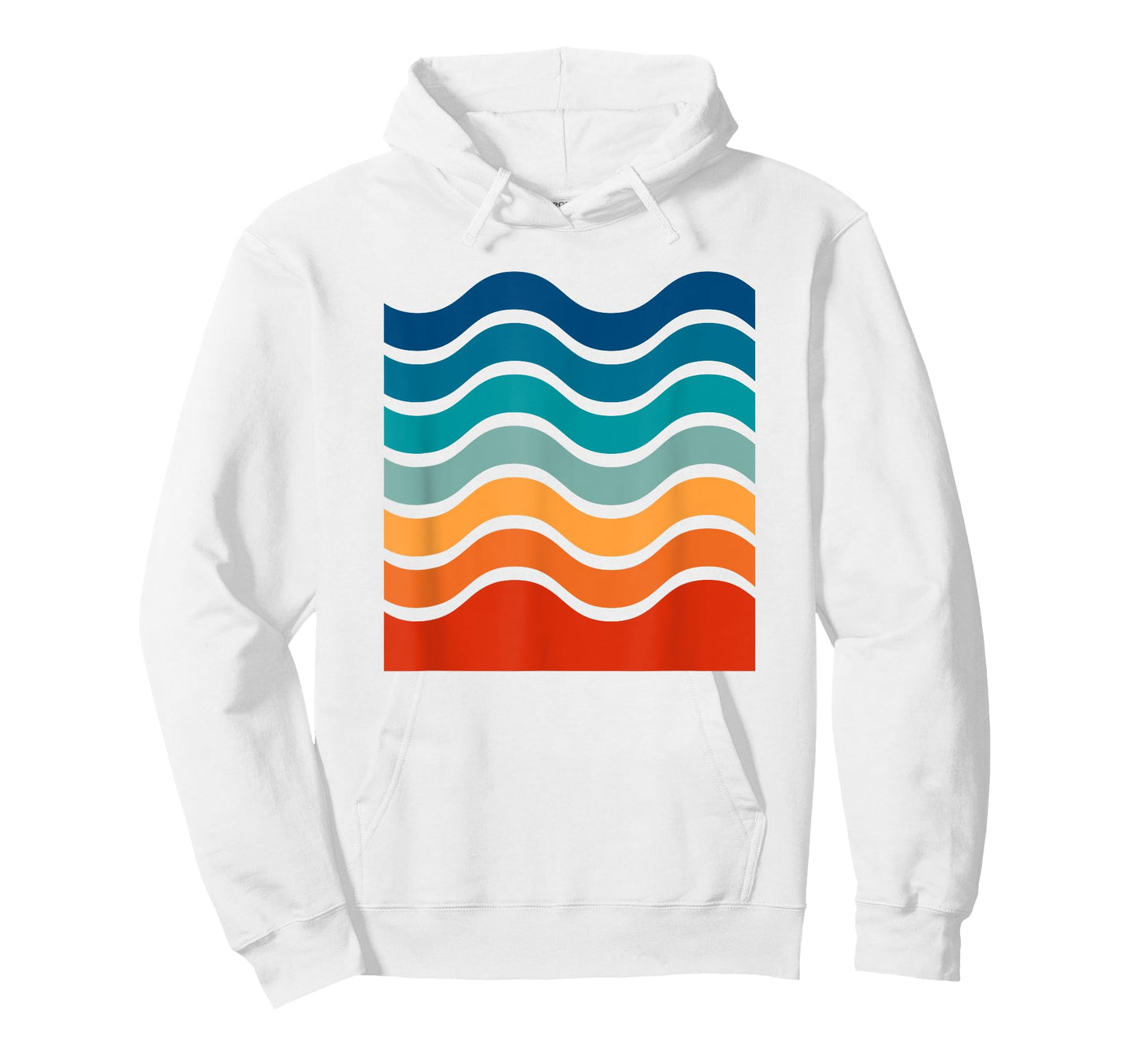 Retro Aesthetic Yellow With Colorful Retro Stripes T-Shirt