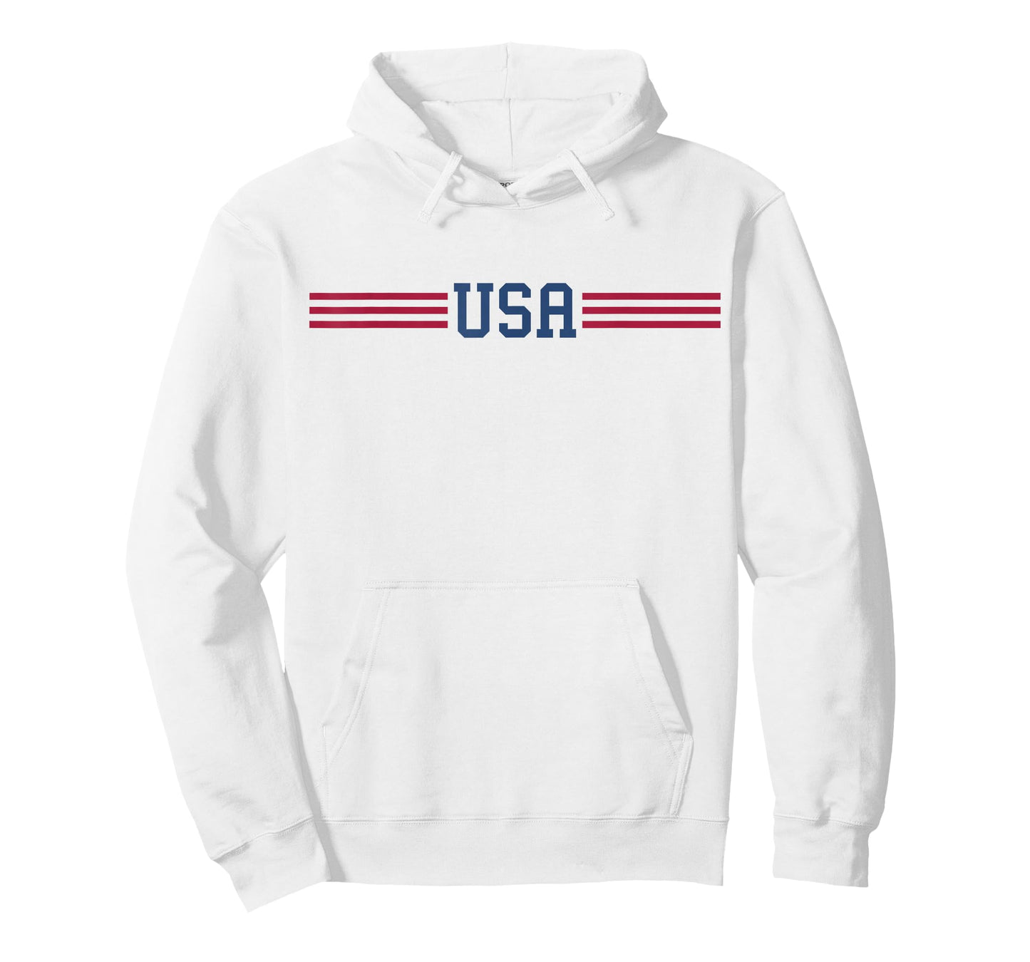 USA Women Men Patriotic American White 4th of July T-Shirt