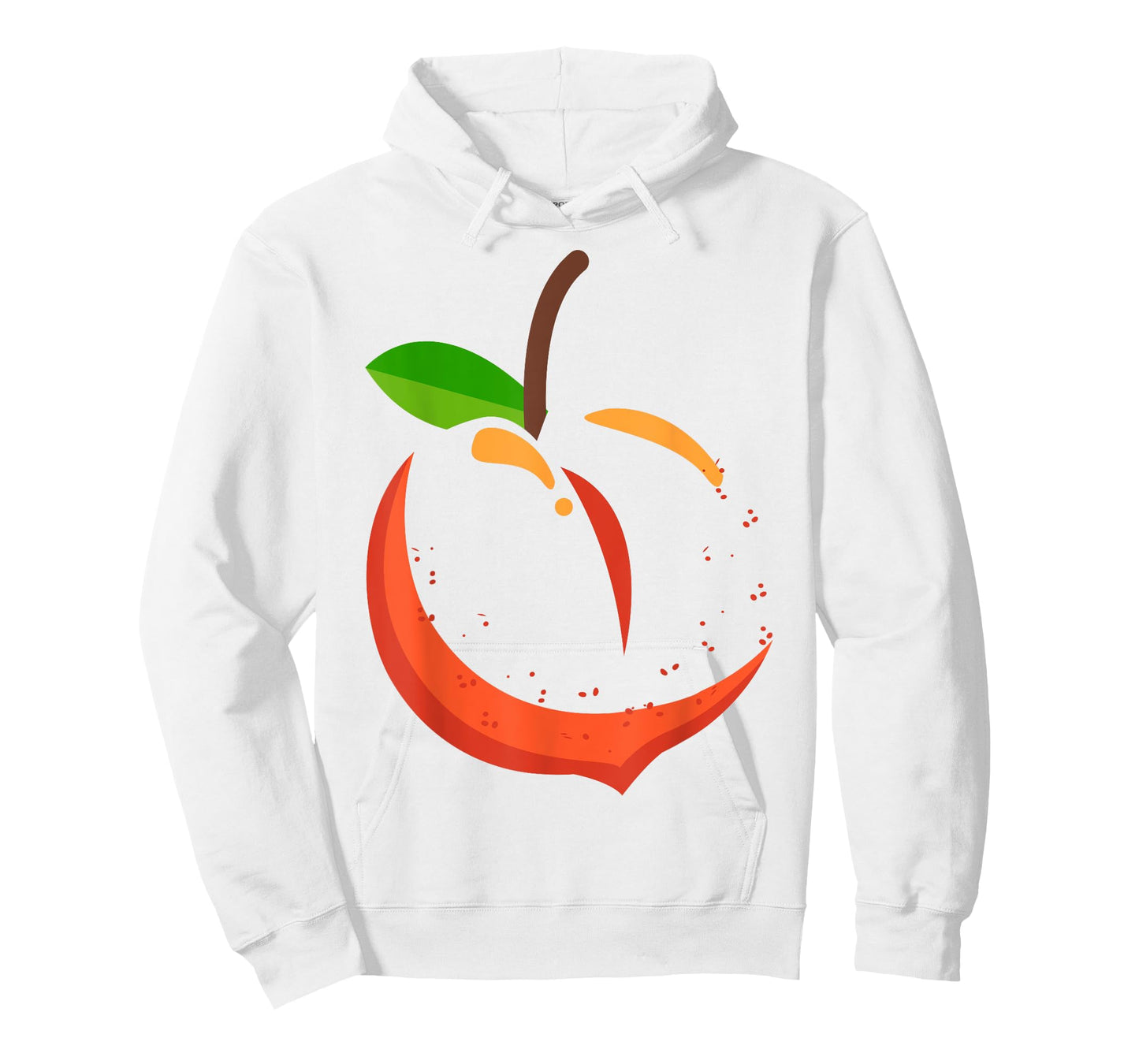 Big Peach Sliced Costume Cute Easy Vegetable Halloween Gift T-Shirt