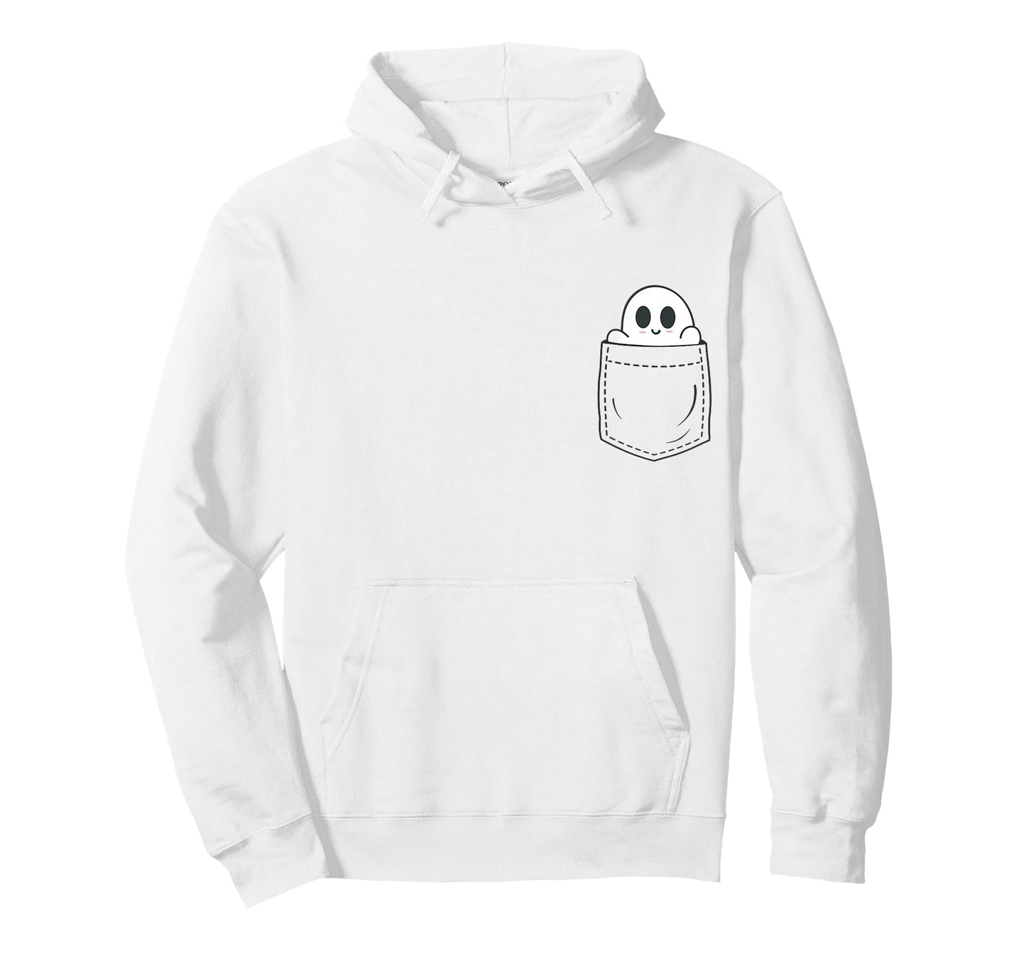 Ghost in Pocket Halloween T-Shirt