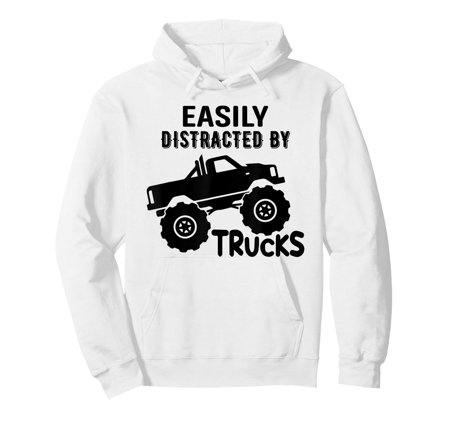 Easily Distracted By Trucks Truck Lover Boy Vintage T-Shirt