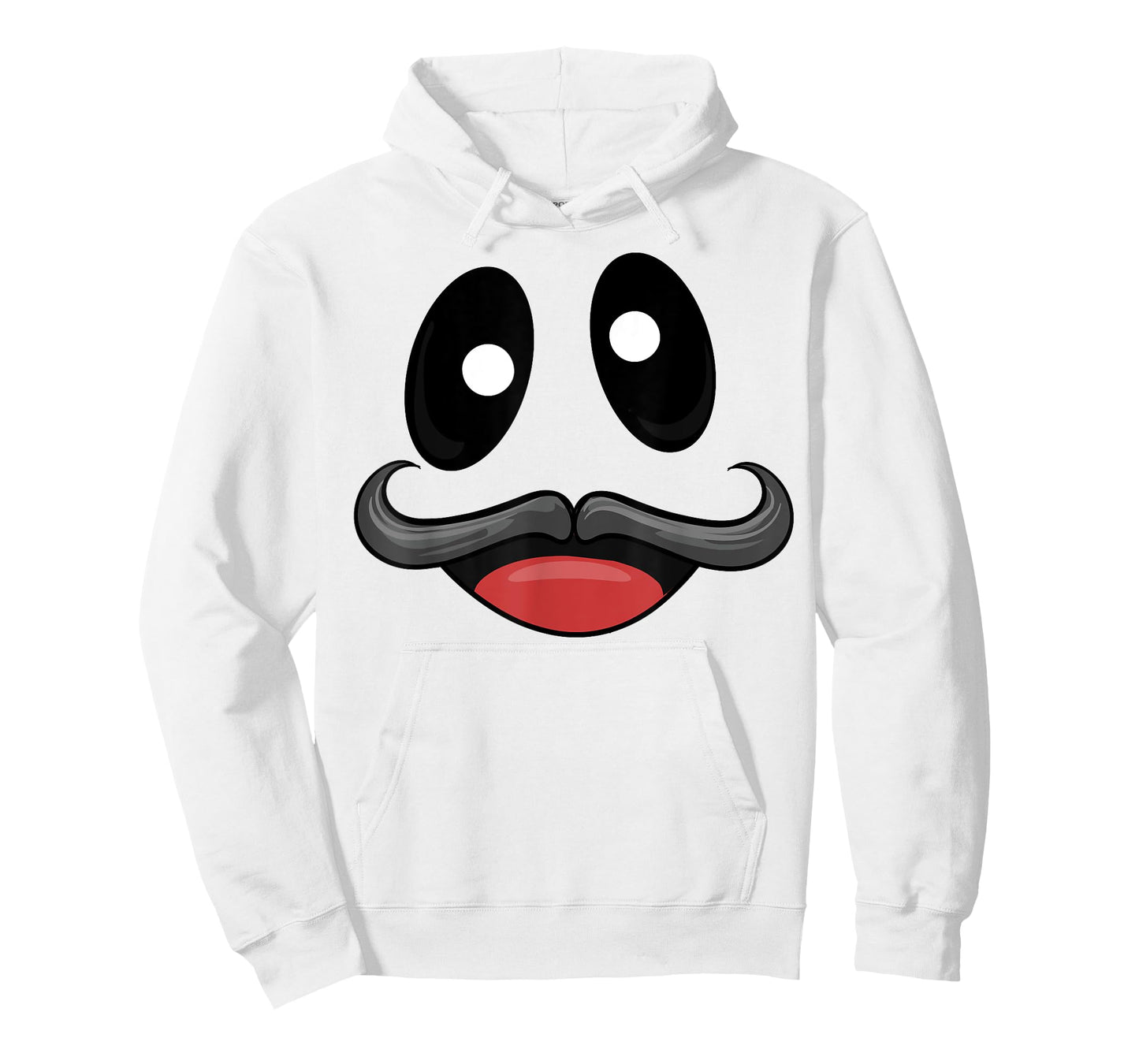 Ghost Face Costume with Funny Mustache T-Shirt