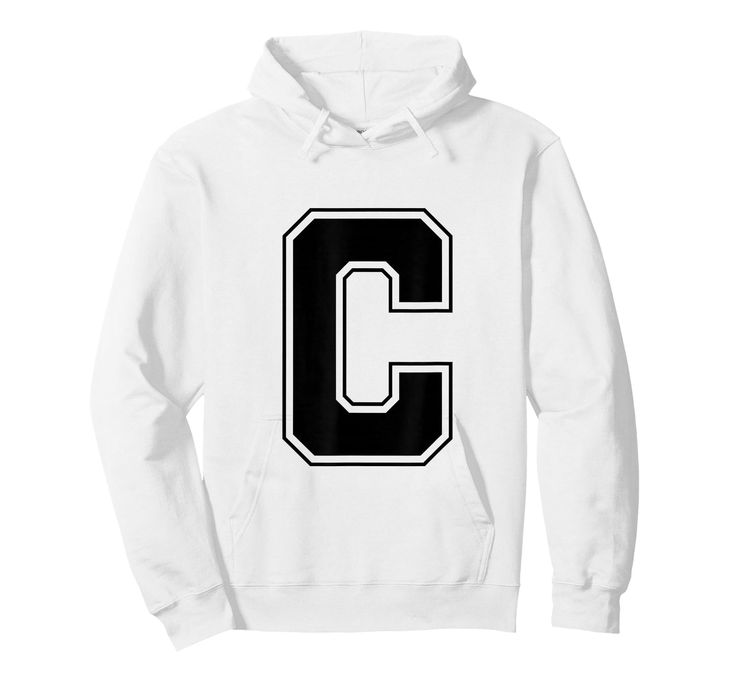 Letter C Big Bold Capital Varsity Alphabet Monogram T-Shirt