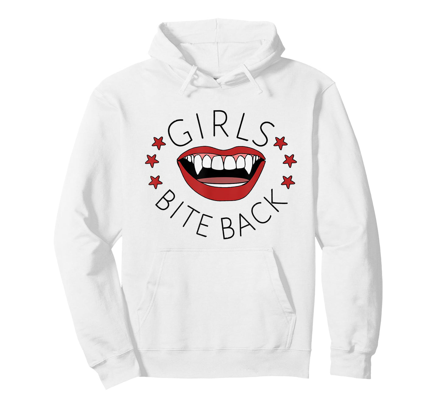 Riot Girls Bite Back 90s Vampire Fang Grrrls Design T-Shirt