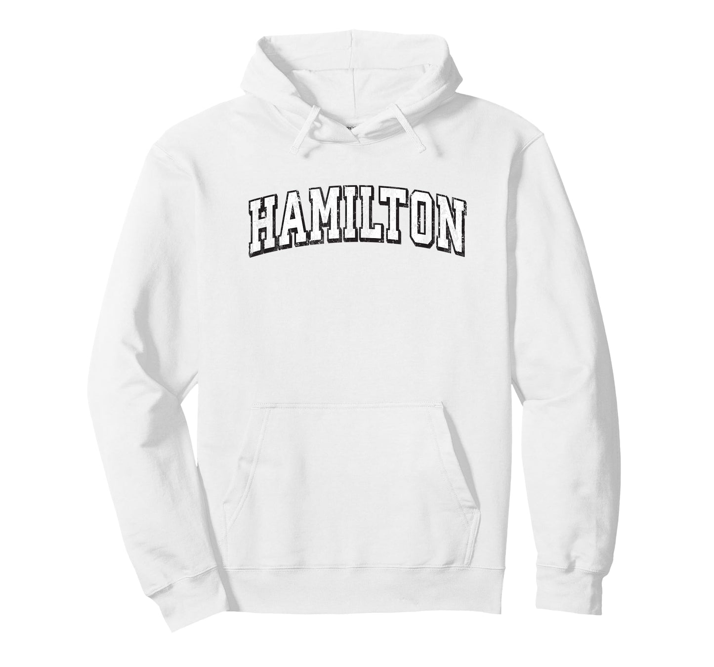 Hamilton Massachusetts Vintage Athletic Sports B&W Print T-Shirt