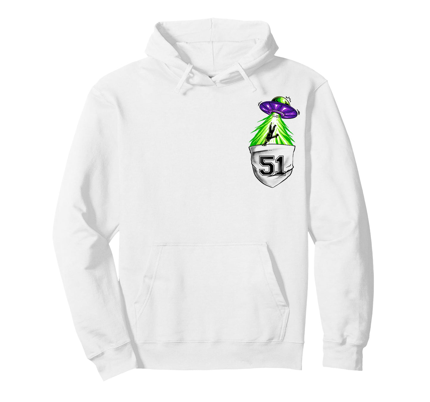 Alien Ship In Pocket Funny UFO Abduction T-Shirt