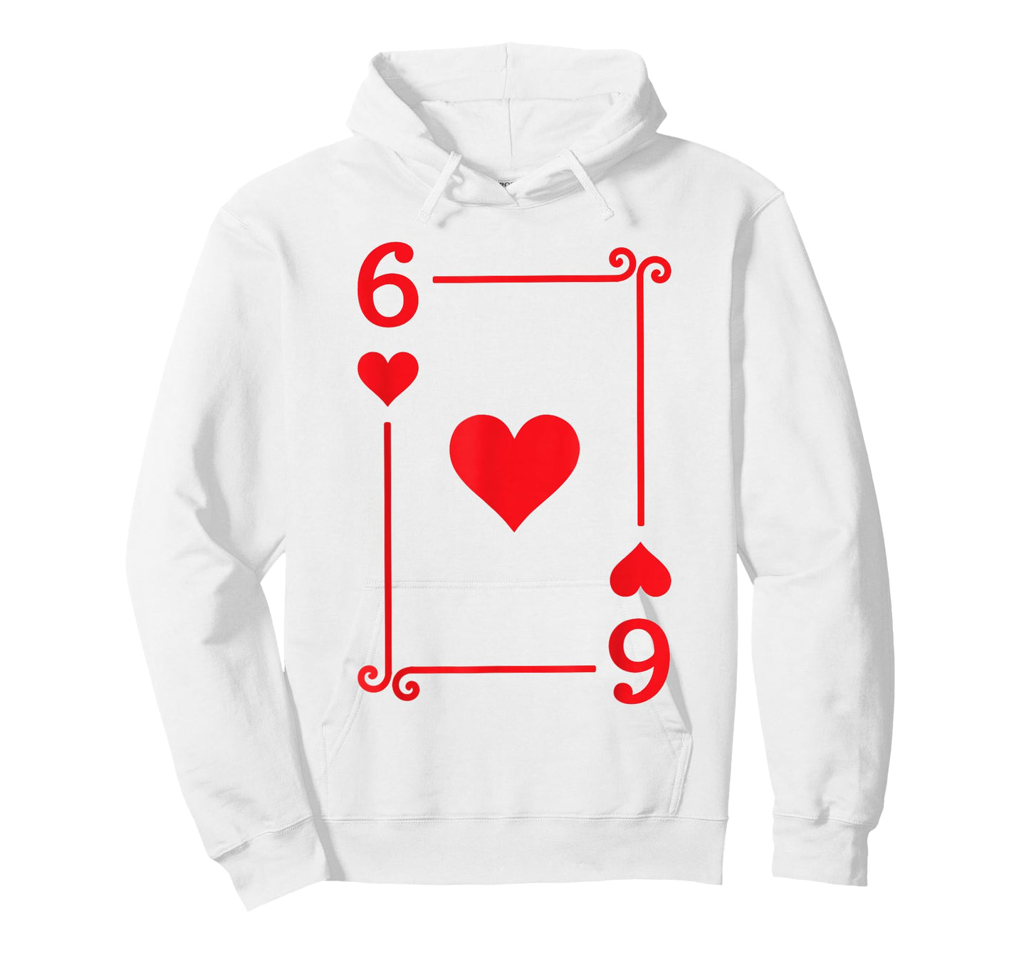 Playing Cards Costume - 6 Hearts Card - Six Card T-Shirt