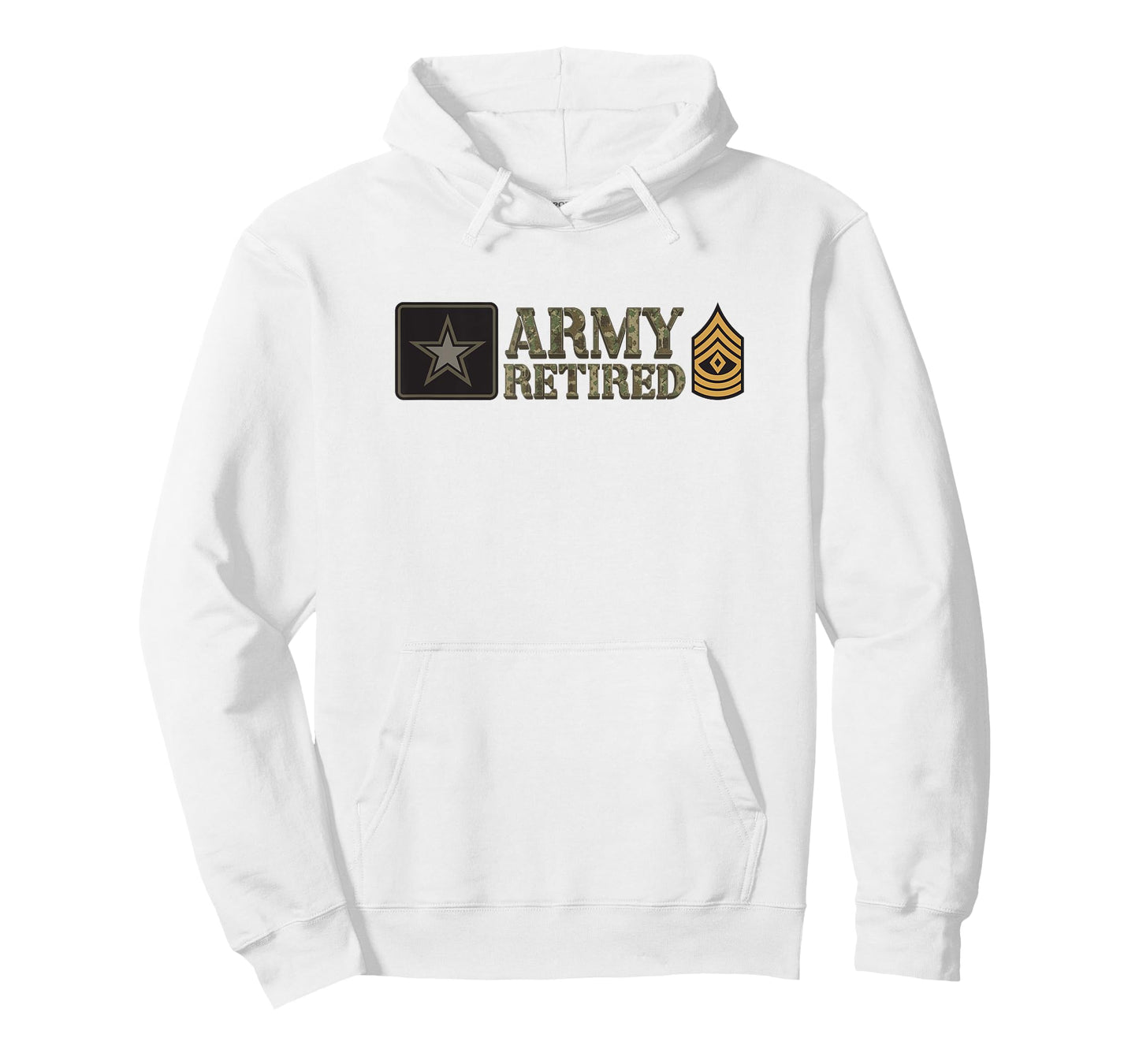 Army First Sergeant (1SG) Retired Camo T-Shirt