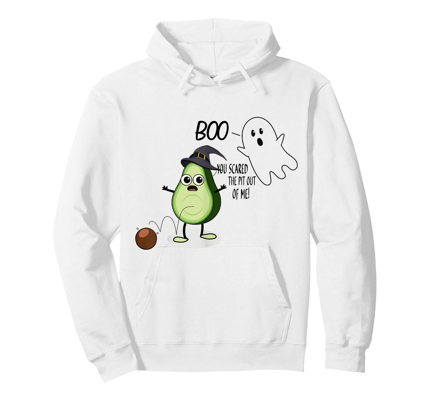 Boo You Scared The Pit Out Of Me Funny Halloween Ghost T-Shirt