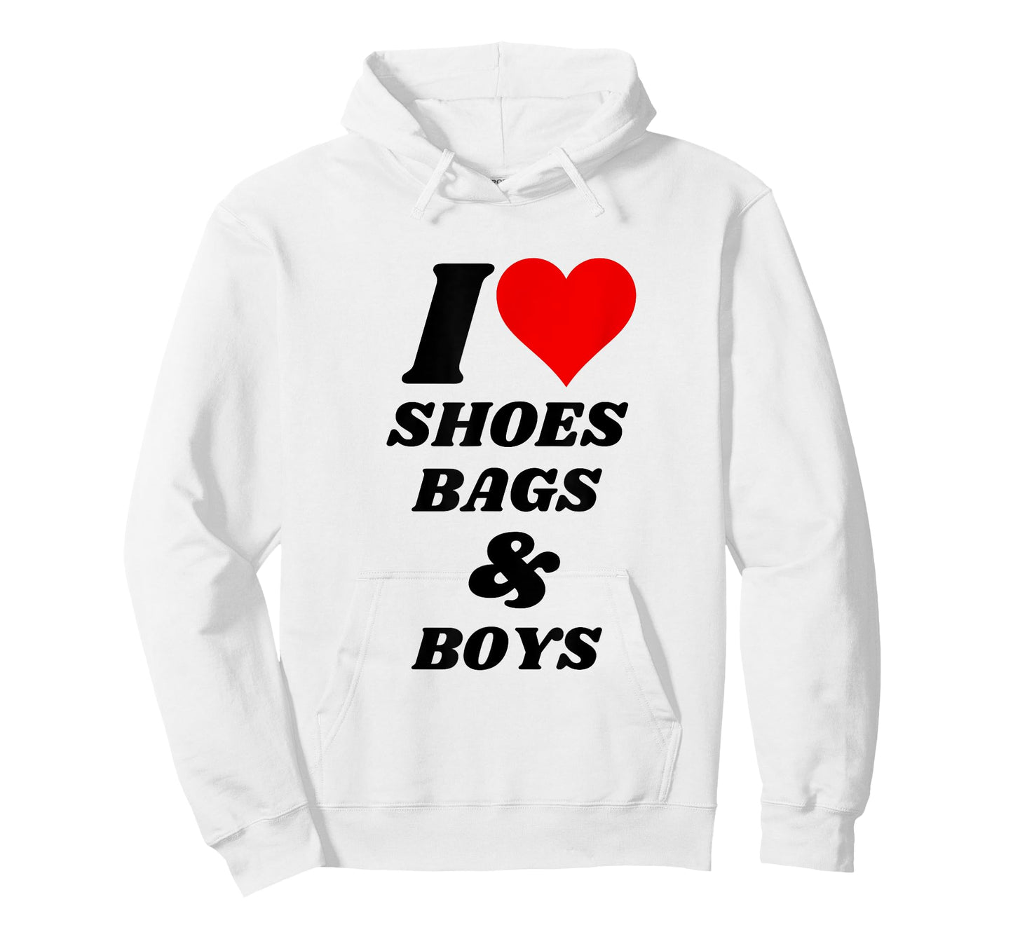 I love shoes bags and boys T-Shirt