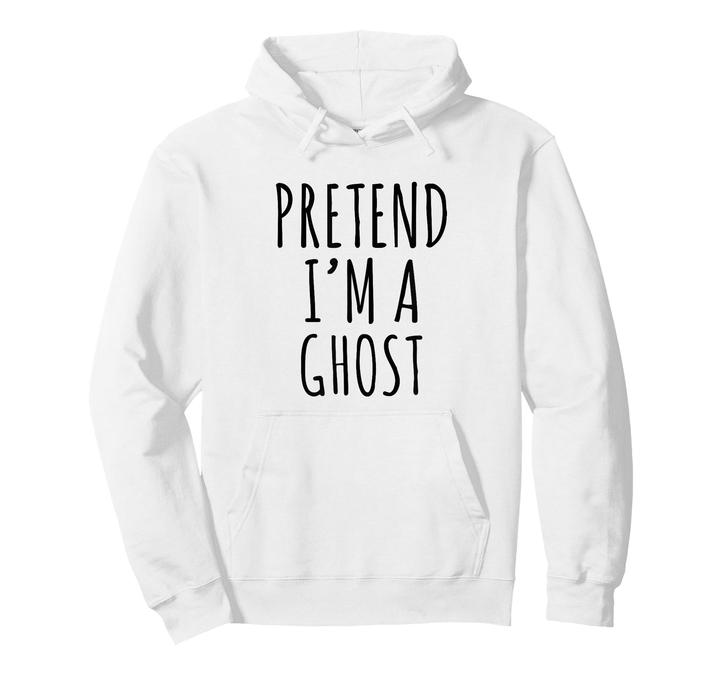 Pretend I’m A Ghost Easy Lazy Funny Halloween Costume Design T-Shirt