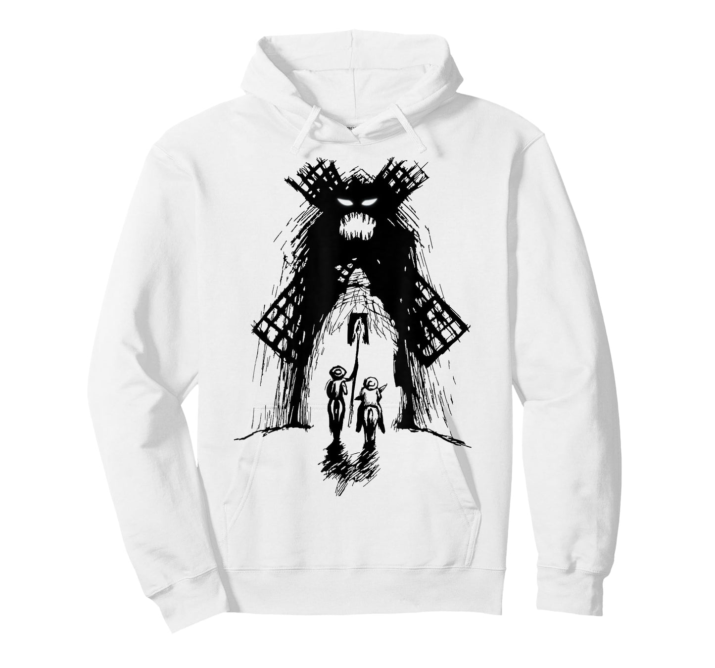 Don Quixote and Sancho vs Monster Windmill T-Shirt
