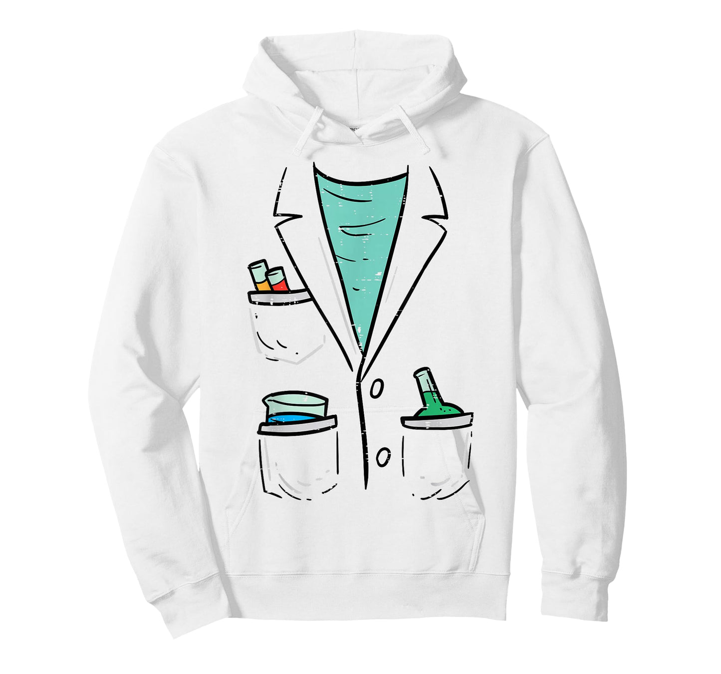 Mad Scientist Chemist Costume Funny Halloween Nerd Geek Boys T-Shirt