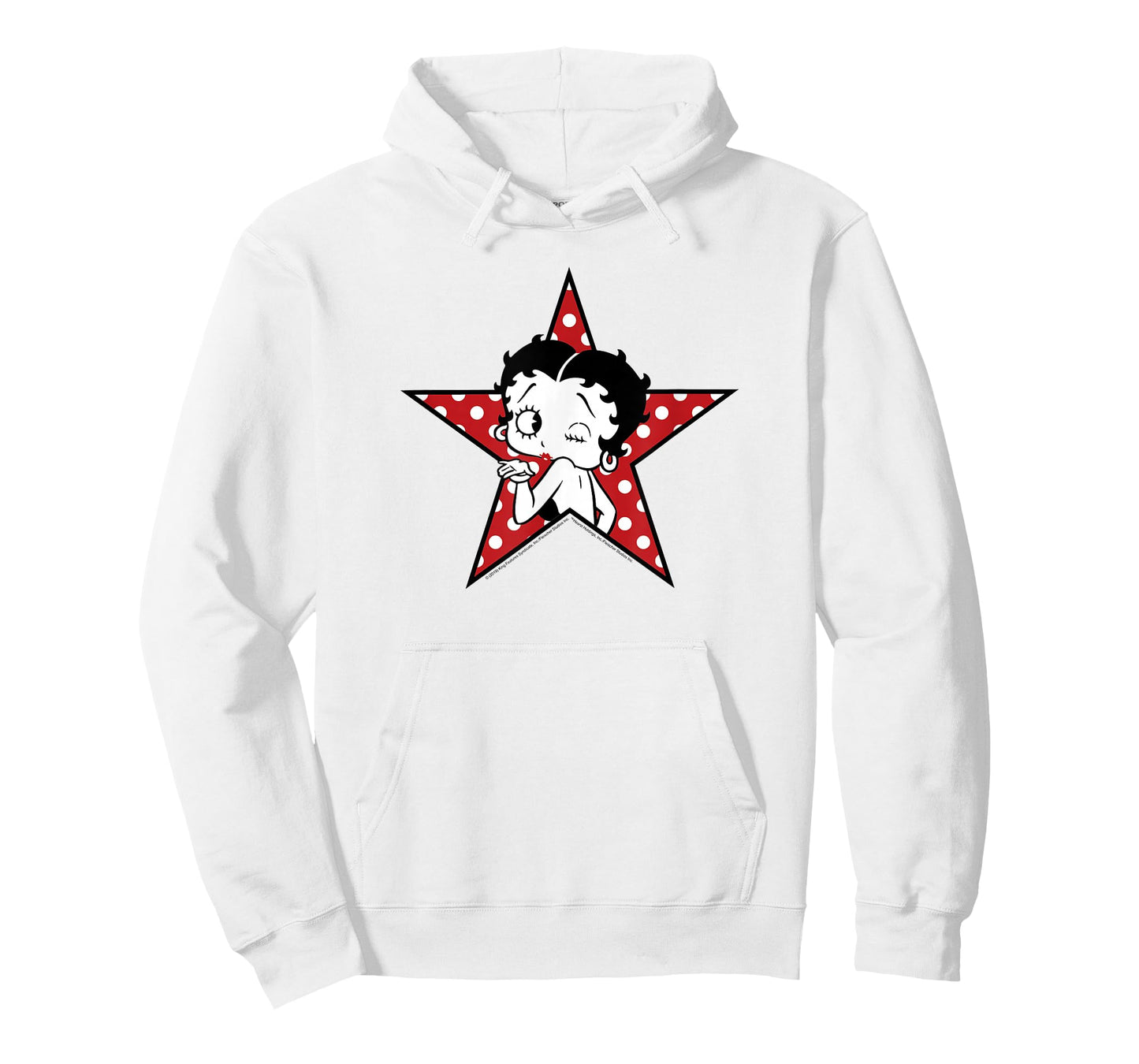 Betty Boop Betty Blowing Kiss Star T-Shirt