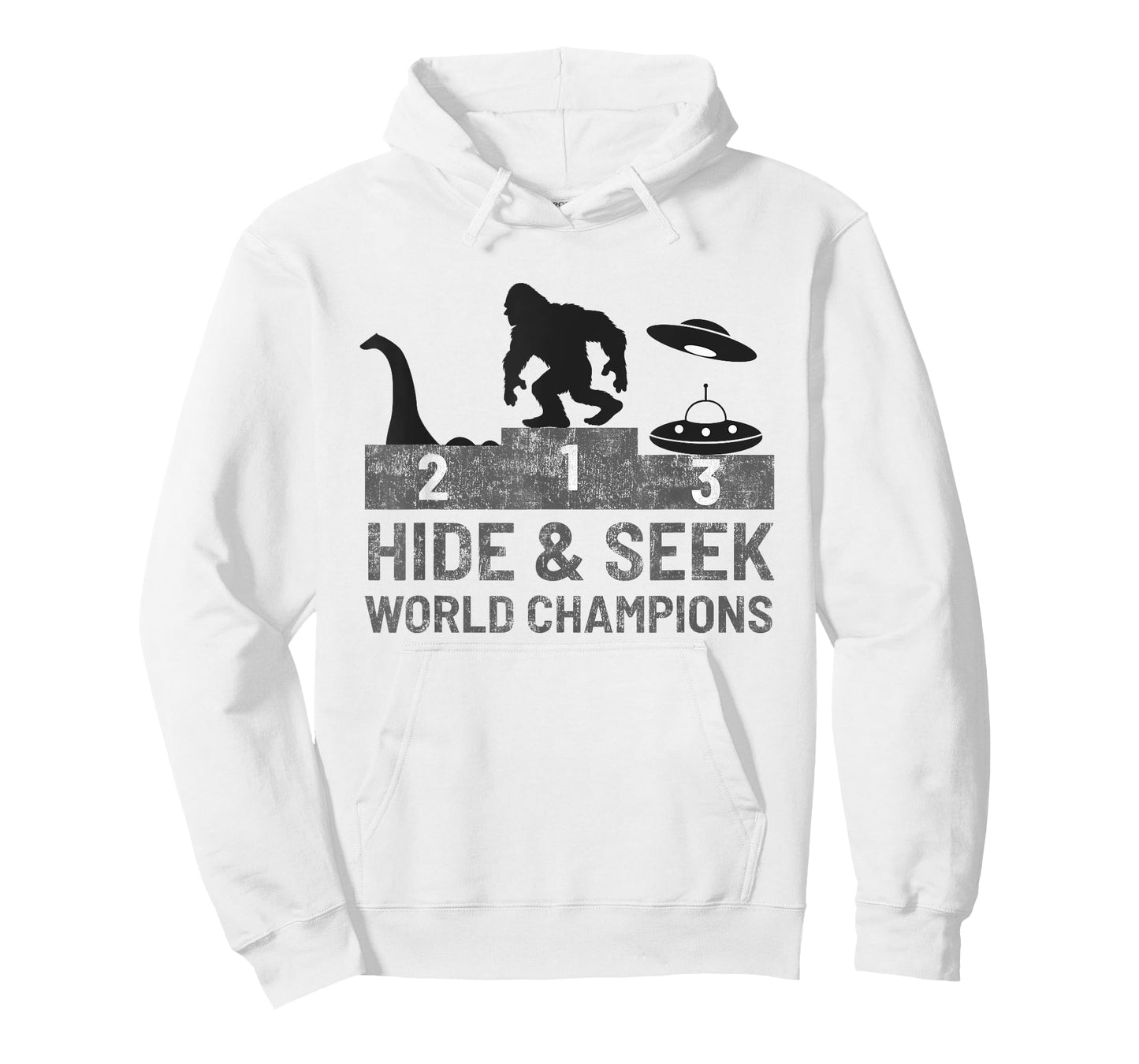 Bigfoot UFO Nessie Hide and Seek World Champion Funny Gift T-Shirt