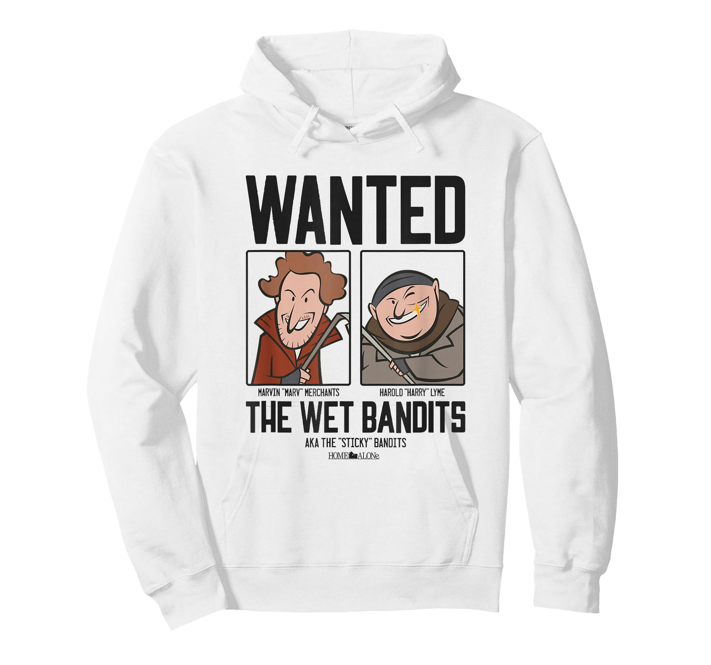 Home Alone Wet Bandits Wanted Poster Cartoon T-Shirt