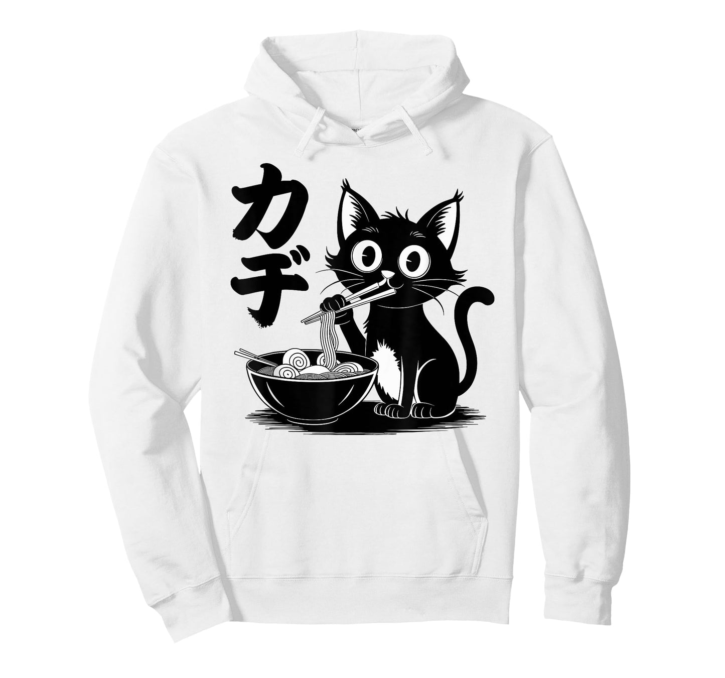 Funny Cat Ramen Noodle Japanese Kawaii Anime Otaku Style T-Shirt