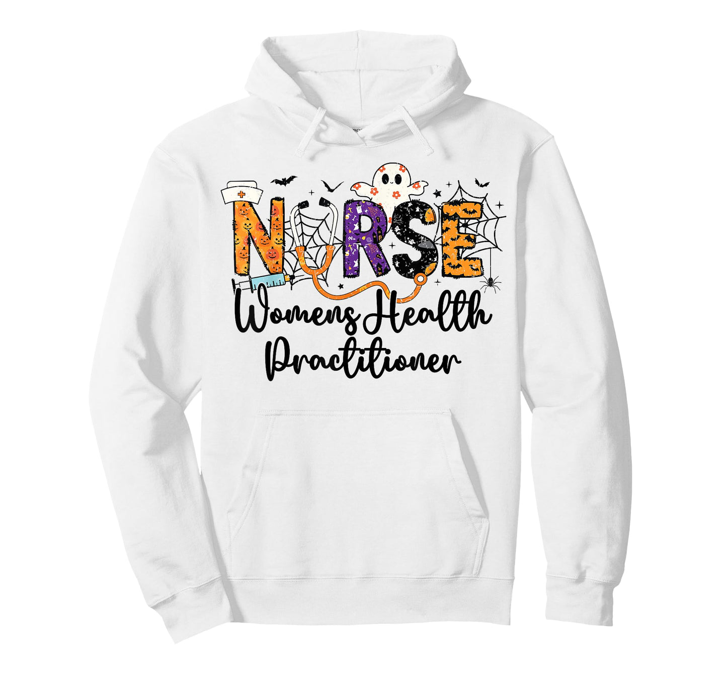 Women Health Practitioner Nurse WHNP Ghost Halloween Nursing T-Shirt