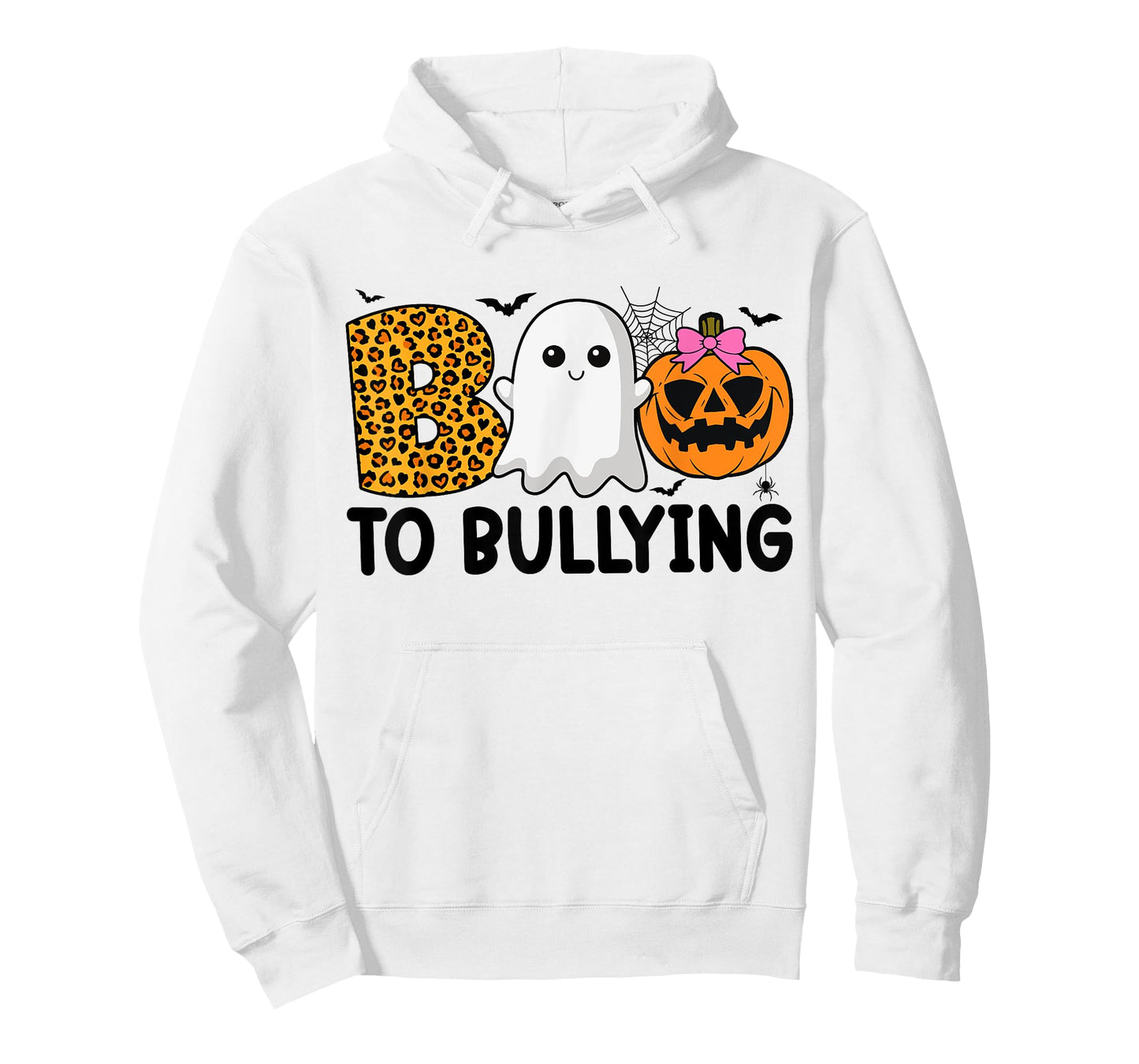Boo Anti Bullying Funny Halloween Orange Unity Day Girls T-Shirt
