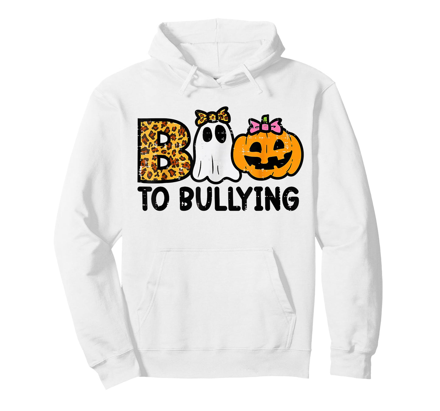 Boo To Bullying Halloween Ghost Anti Bully Unity Day Orange T-Shirt