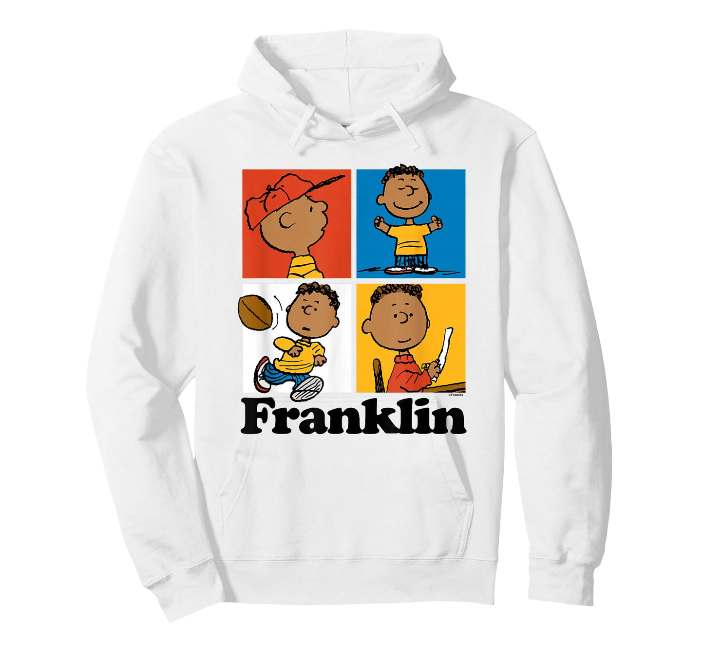 Peanuts Franklin Armstrong Grid T-Shirt, Blue, Small