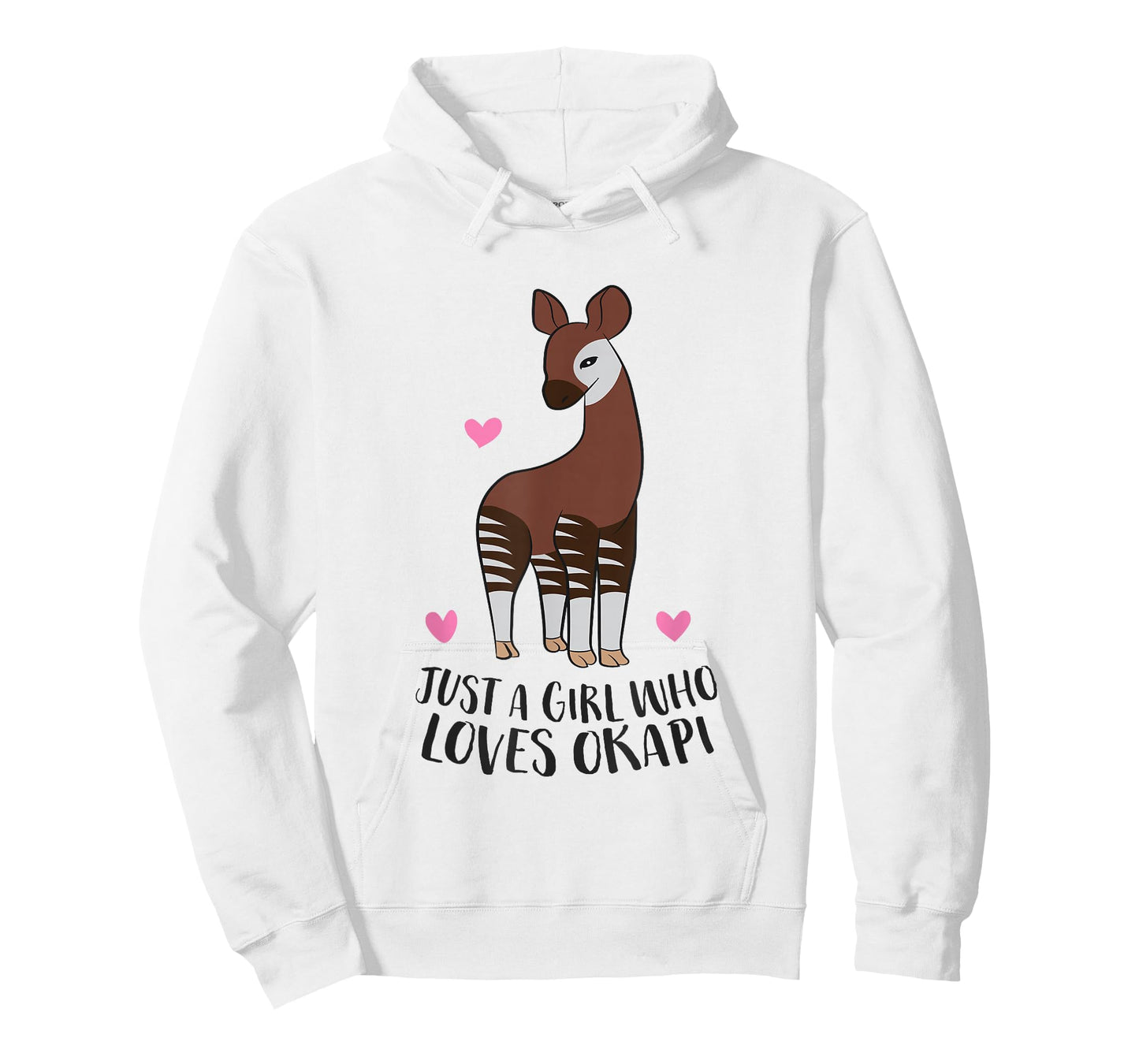 Cute Okapi Girl Just a Girl Who Loves Okapis T-Shirt