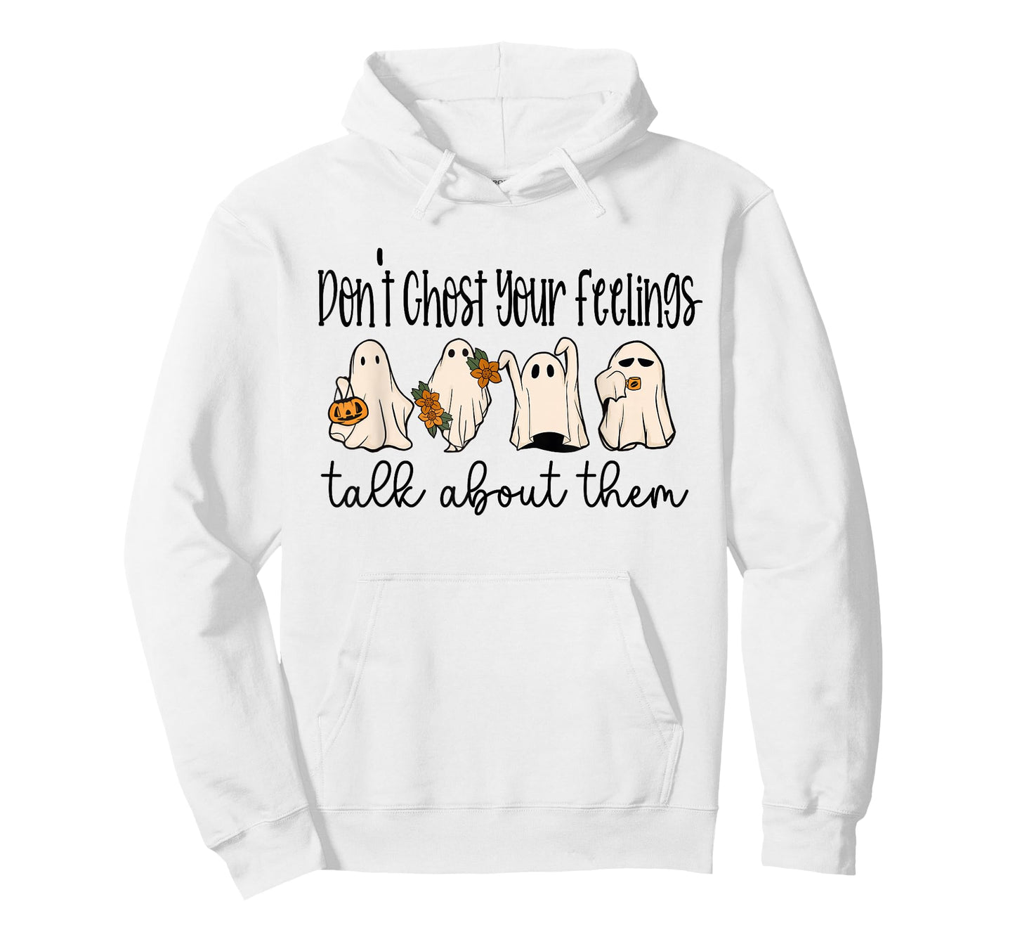 Mental Health Halloween Don't Ghost Your Feelings Halloween T-Shirt
